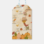 Lieve Pompoen Cadeaulabel (Voorkant)