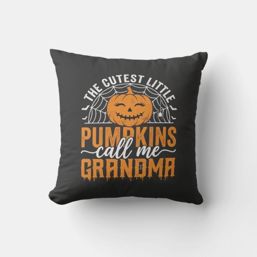 Lieve Pompoen Oma Halloween Ontwerp_1 Kussen (Voorkant)
