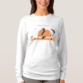 Lieve Pompoen Pinguïn Grappige Halloween T-shirt (Voorkant)
