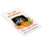 Lieve Pompoen Zwangerschapsaankondiging Baby Echo Magneet (Rechterzijde)