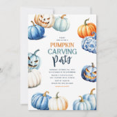 Lieve Pompoensnijfeest Halloween Kaart (Voorkant)