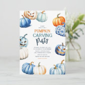 Lieve Pompoensnijfeest Halloween Kaart (Staand voorkant)