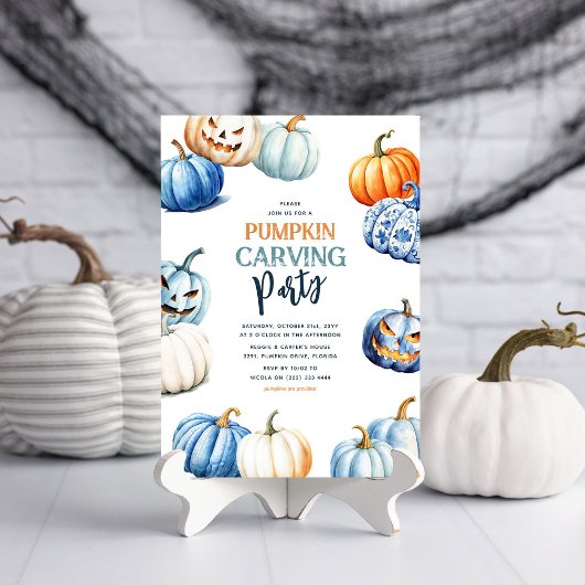 Lieve Pompoensnijfeest Halloween Kaart