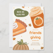 Lieve Pompoentaart en Cupcake Vriendendag des Dank Kaart (Voorkant)