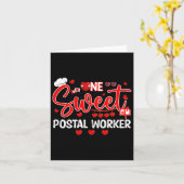 Lieve postbode Valentijnsdag Harten Trots J Kaart (Gele Bloem)