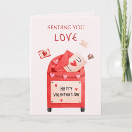 Lieve postbus Gelukkig Valentijnsdag Groet Kaart