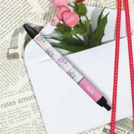 Lieve Pret Messy Robot Schildert Spetters Zwarte Inkt Pen