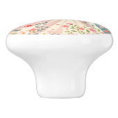 Lieve prinses met vlinders keramische knop (Zijkant)