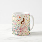 Lieve prinses met vlinders koffiemok (Voorkant rechts)