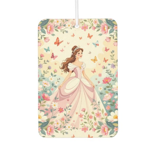 Lieve prinses met vlinders luchtverfrisser (Voorkant)