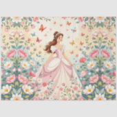 Lieve prinses met vlinders tissuepapier (Voorkant)