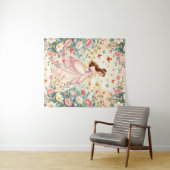 Lieve prinses met vlinders wandkleed (In Situ (horizontaal))