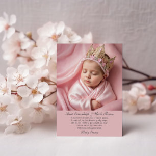 Lieve Prinses Slaap - Een Peetouder Voorstel Kaart