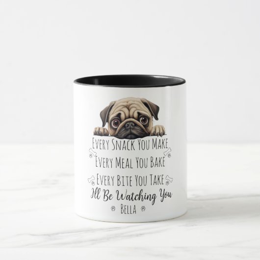 Lieve Puggond Fun Custom Mok (Midden)