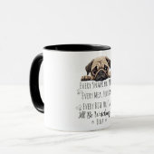 Lieve Puggond Fun Custom Mok (Voorkant links)
