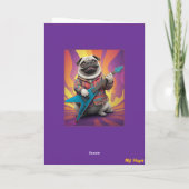 Lieve Pugs Rockster Kaart (Achterkant)