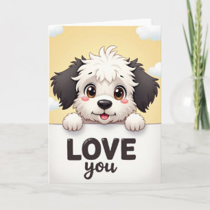 Lieve-puppy-liefdescards Kaart