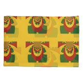 Lieve Red Golden Green Nieuwste design Queen Groot Kussensloop (Achterkant-Links)