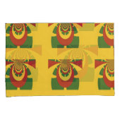 Lieve Red Golden Green Nieuwste design Queen Groot Kussensloop (Voorkant-Rechts)