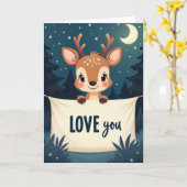 Lieve Reekalf Liefde Kaart (Gele Bloem)