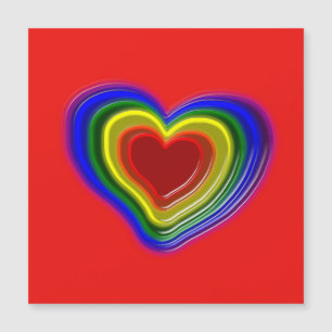 lieve regenboog hart