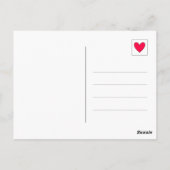 Lieve Regenboog Hart Giraf Bedankt Briefkaart (Achterkant)