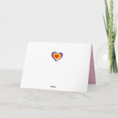 lieve regenboog hart kaart (Achterkant)