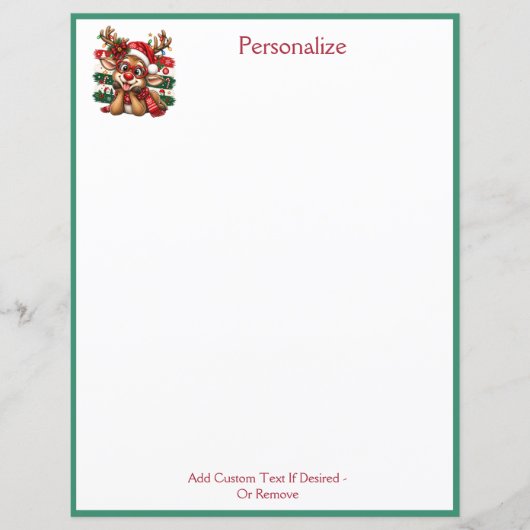 Lieve Rendier Kerst Persoonlijke Feestdagen (Voorkant)