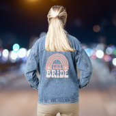 Lieve Retro Bruid Verlovingsfeestje Denim Jacket