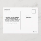 Lieve Retro "Reizende Moeder", Leuk Reisje, Aangep Briefkaart (Achterkant)