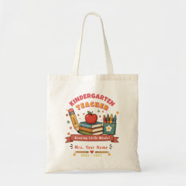 Lieve Retro Terug Naar School Leraar Cadeau Gepers Tote Bag