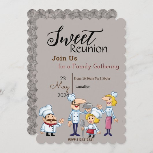 Lieve Reünie Kaart (Voorkant / Achterkant)