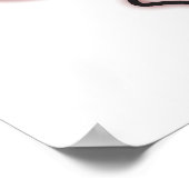 Lieve rode lieveheersbeestje kinderkamer poster (Hoek)