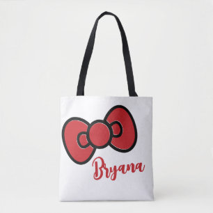 Lieve Rode Strik Fantasie Tote Bag