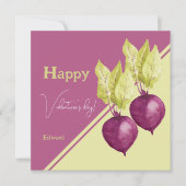 Lieve Rodebiet Verliefd Aquarel Handgeschilderd (Voorkant)