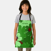 Lieve Rood Groene Lieveheersbeestje & Klaverblad N Schort (Insitu)