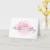 Lieve Roos Foto Moederdag Kaart (Gele Bloem)