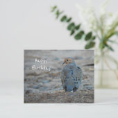 Lieve rouwduif verjaardagskaart briefkaart (Staand voorkant)