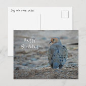 Lieve rouwduif verjaardagskaart briefkaart (Voorkant / Achterkant)