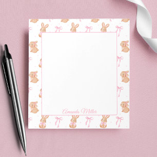 Lieve Roze Coquette Strikjes Konijnen Gepersonali Notitieblok