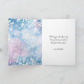 Lieve Roze Elf | Prettig Kerstmis Persoonlijk Feestdagen Kaart (Binnen)