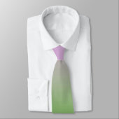 Lieve Roze Groene Harten Moderne Abstracte Fractal Stropdas (Gebonden)