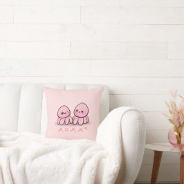 lieve roze octopus moeder kussen