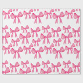lieve roze strik verpakkend papier (Vlak)