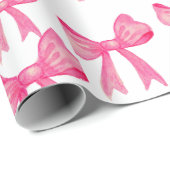 lieve roze strik verpakkend papier (Rol Hoek)