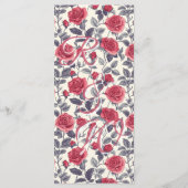 Lieve Rozen Menu Kaart (Achterkant)