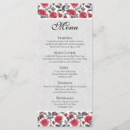 Lieve Rozen Menu Kaart