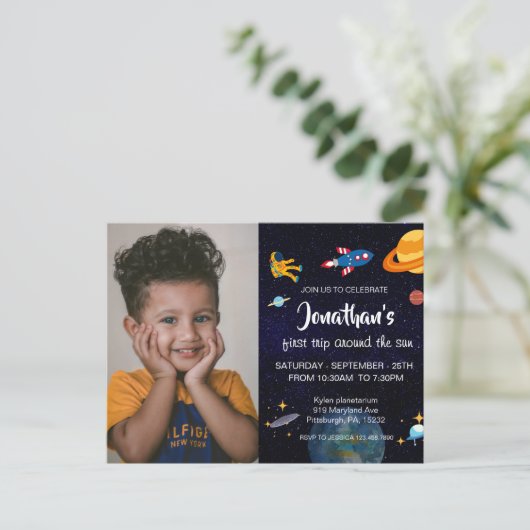 Lieve Ruimtevaarder Briefkaart (Staand voorkant)