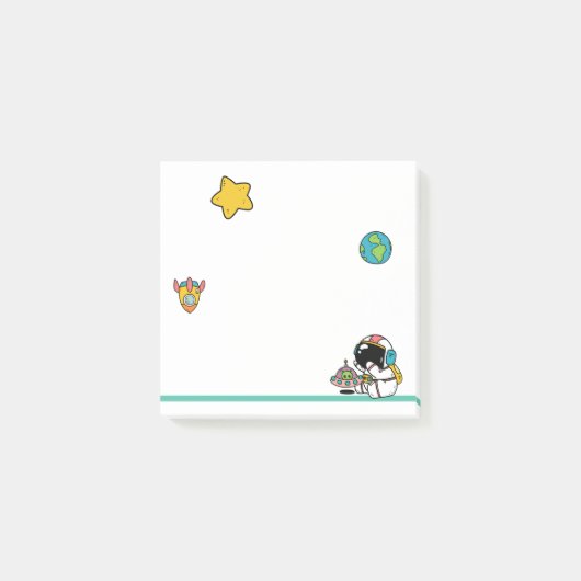 Lieve Ruimtevaarder Ruimte Post-it® Notes (Voorkant)