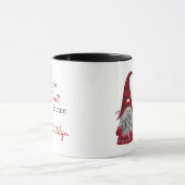 Lieve Rustieke Gepersonaliseerde Kerstman Kabouter Mok (Midden)
